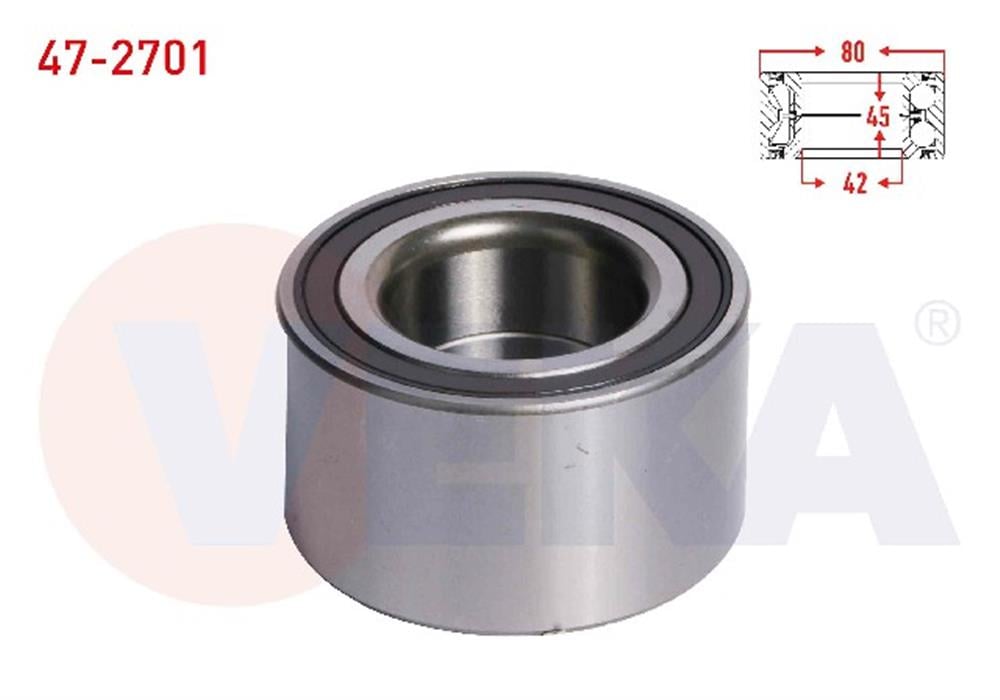 MAZDA 5 05-10 ÖN TEKER RULMANI SAĞ/SOL 42X80X45 (VEKA)