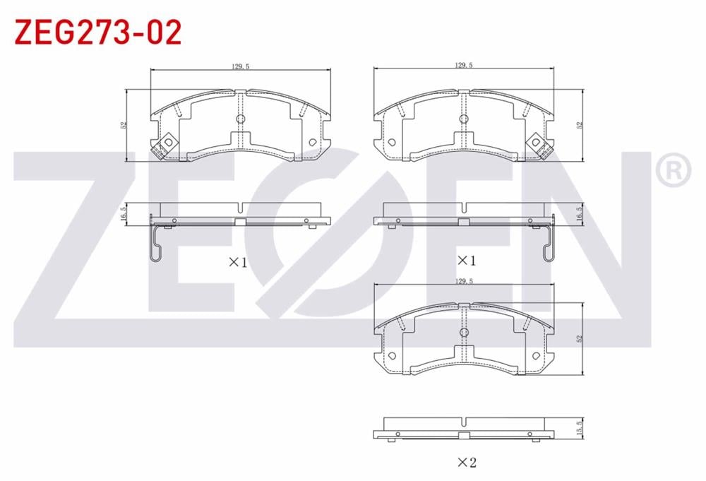 MAZDA 626 87-92 ÖN FREN BALATASI (ZEGEN)