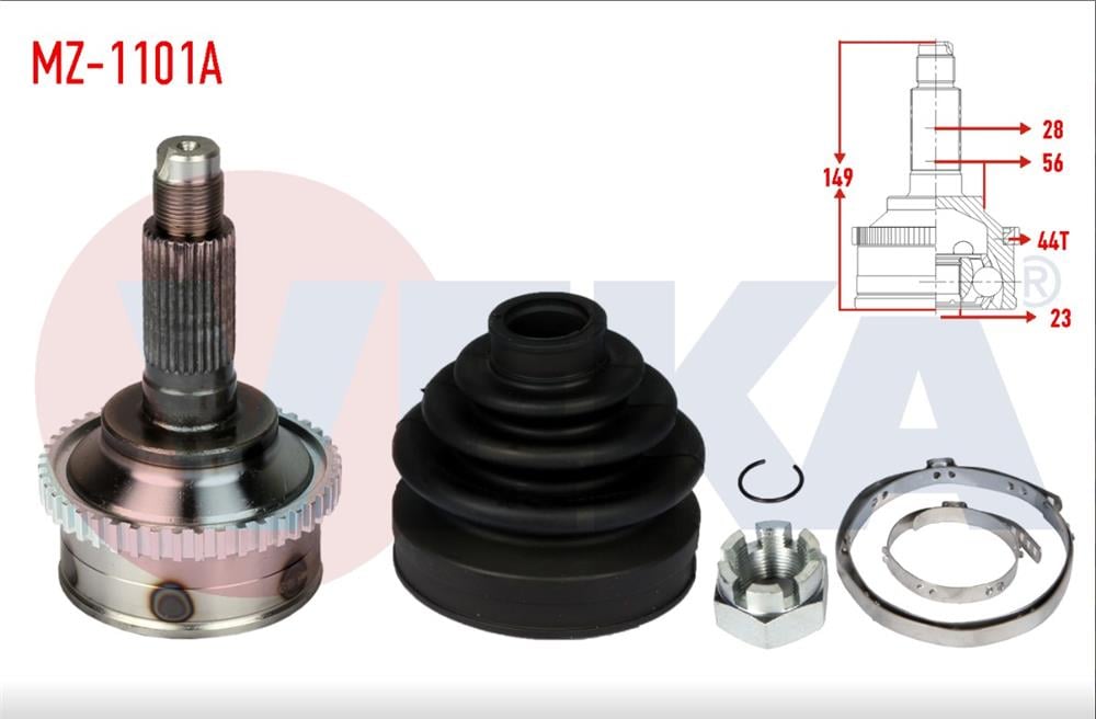 MAZDA 626 92-97 DIŞ AKS KAFASI ABS'Lİ 28X23X56 (VEKA)