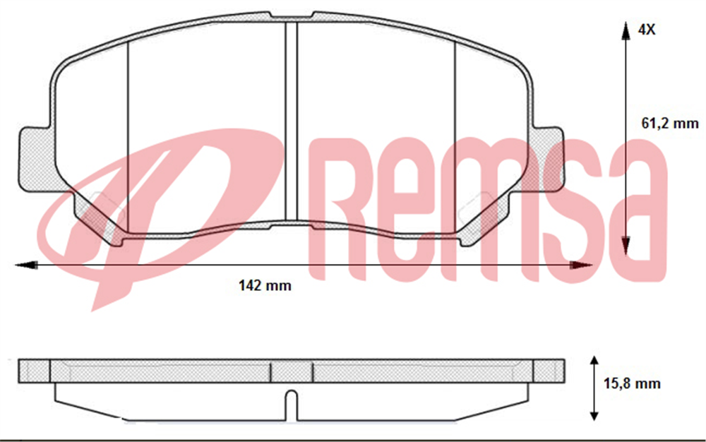 MAZDA CX5 11=>  ÖN FREN BALATASI K0Y1-33-28Z(REMSA)