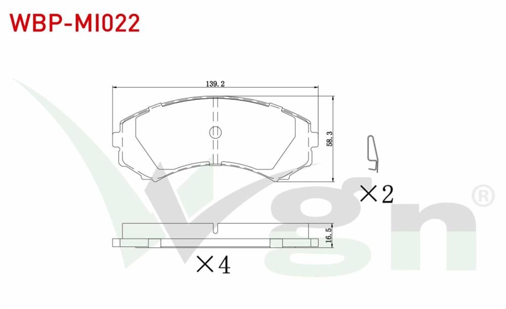 MAZDA E2200 98-04 ÖN FREN BALATA (WAGEN)