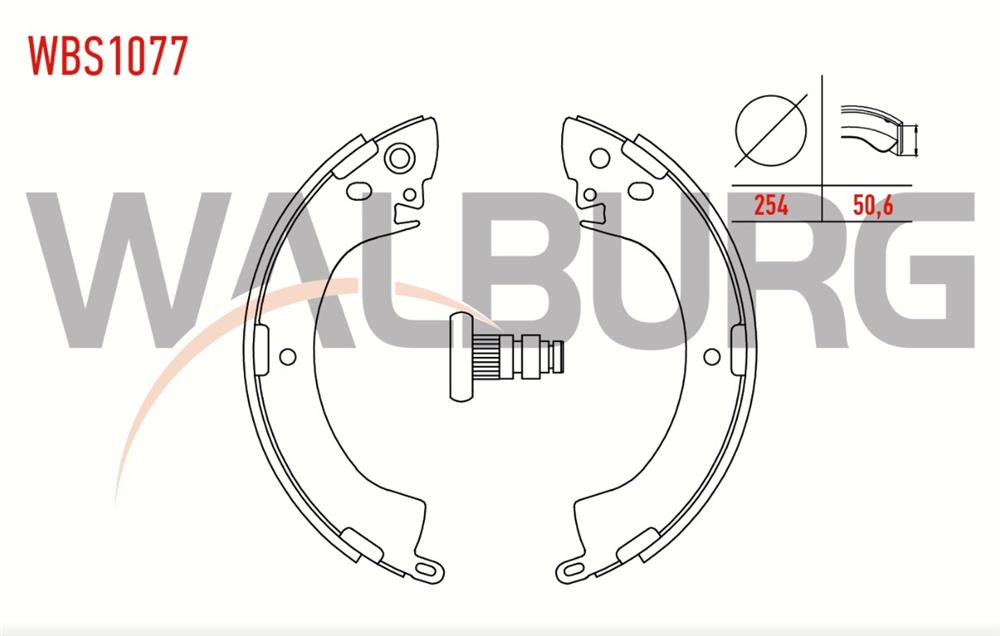 MITSUBISHI L200 96-07 ARKA FREN BALATASI (WALBURG)