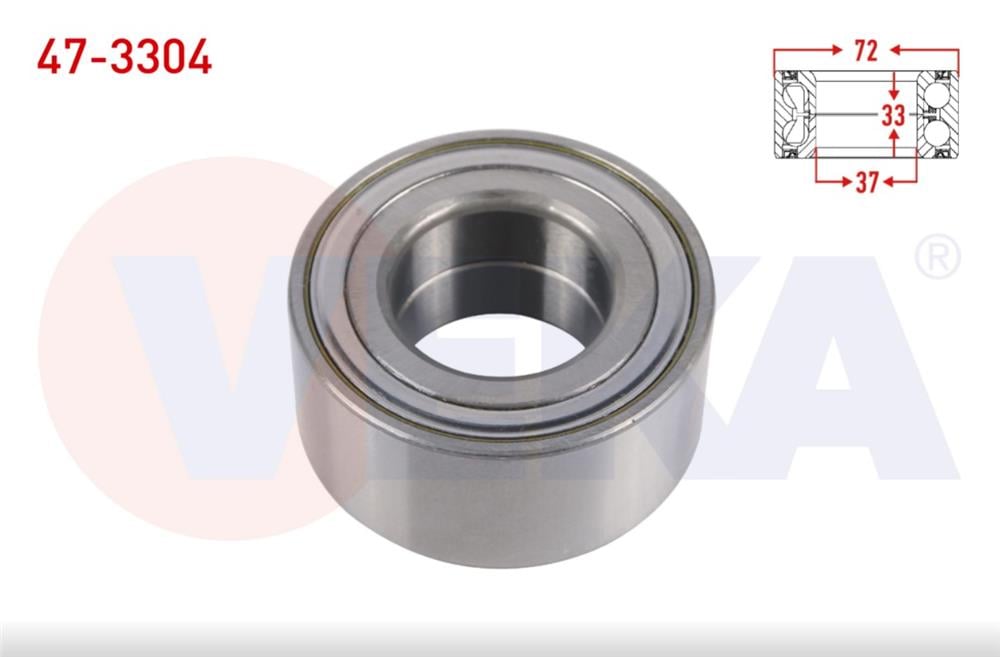 ON TEKERLEK RULMANI SOL-SAG ABS OKUYUCULU 37X72X33 CITROEN DS3 2009-2013