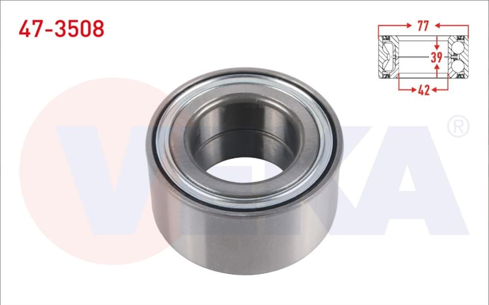 ON TEKERLEK RULMANI SOL-SAG ABSLI 42X77X39 LODGY 1.6 12-