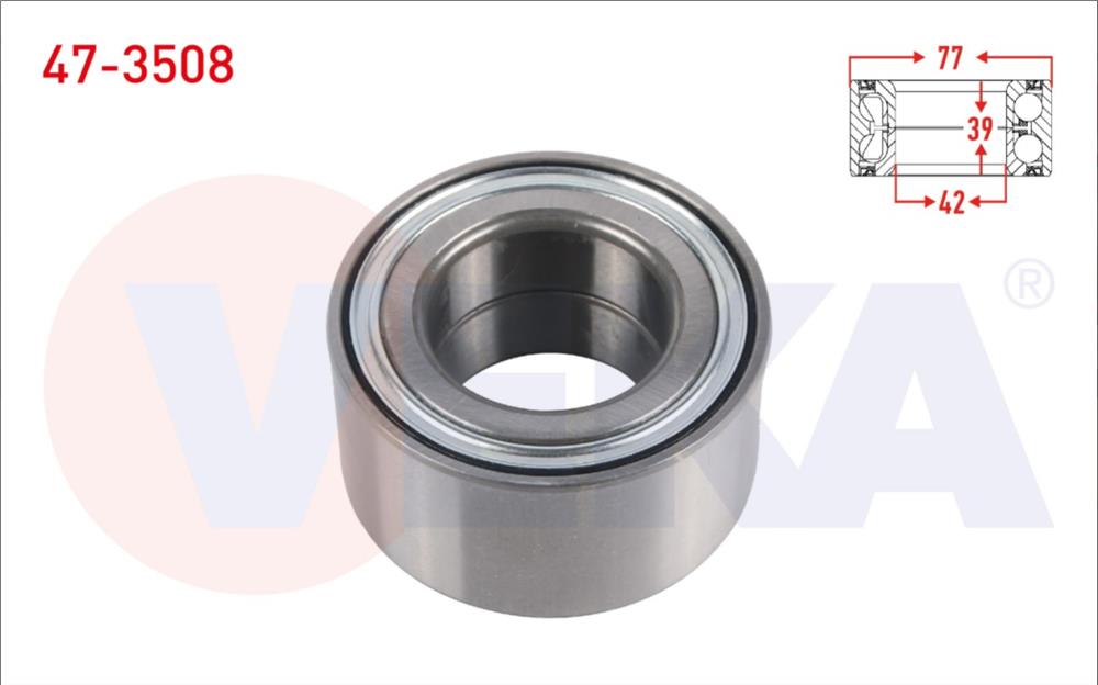 ON TEKERLEK RULMANI SOL-SAG ABSLI 42X77X39 RENAULT CLIO III 1.6i 16v 05-12