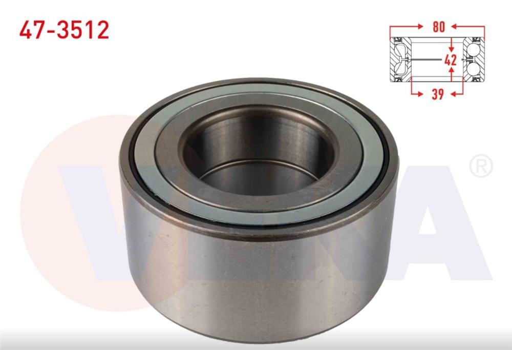 ON TEKERLEK RULMANI SOL-SAG ABSLI 42X80X39 RENAULT  SCENIC III 1.5 DCI 2009-