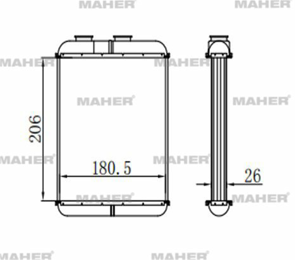 RADYATÖR KALORİFER ASTRA G  98-07 / ZAFIRA A 99-05 DELPHI TİPİ BRAZING