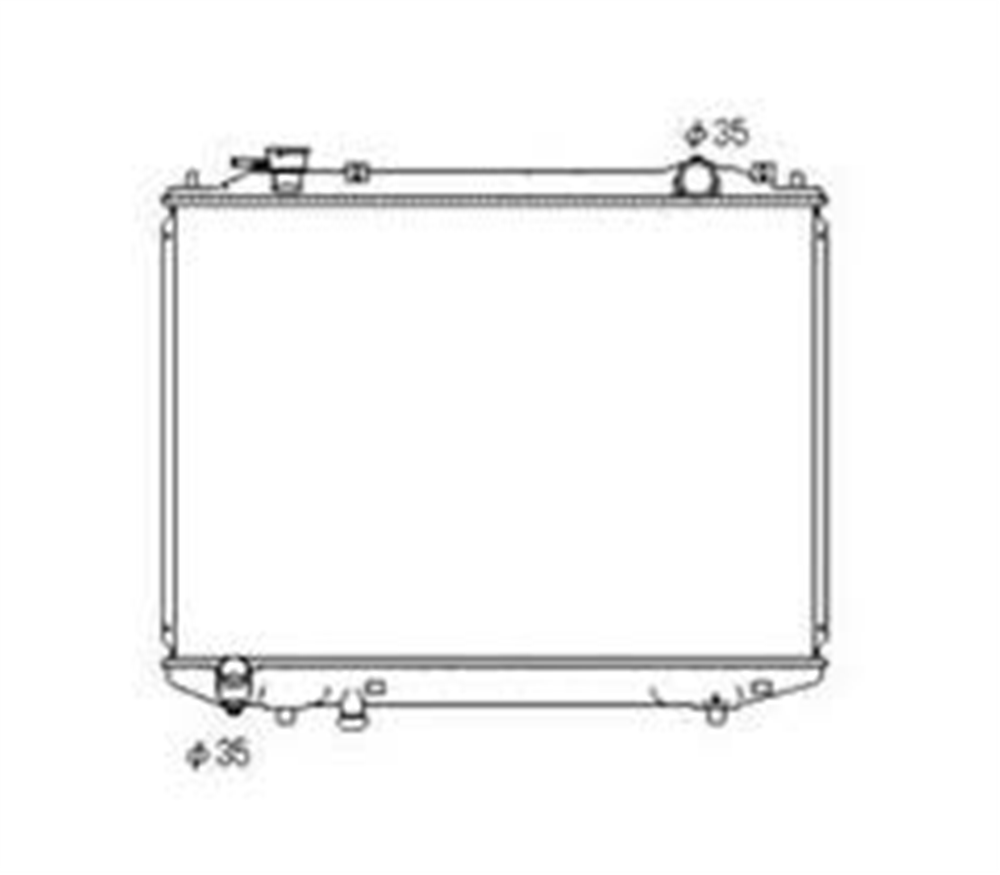 RADYATÖR SU B-2500 97-05 / BT-50 05=> 4x4 / FORD RANGER 96-06 / 06=> 4x4 26mm M-T BRAZING