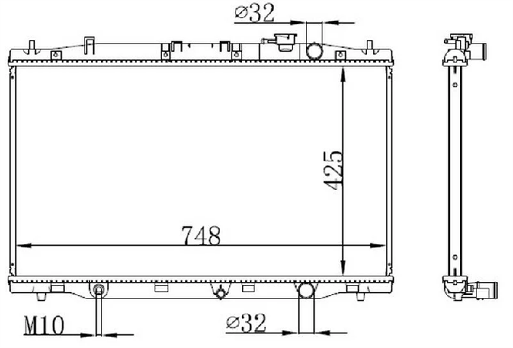 RADYATÖR SU CRV 13=> 1.6 D-TEC DİZEL M-T BRAZING
