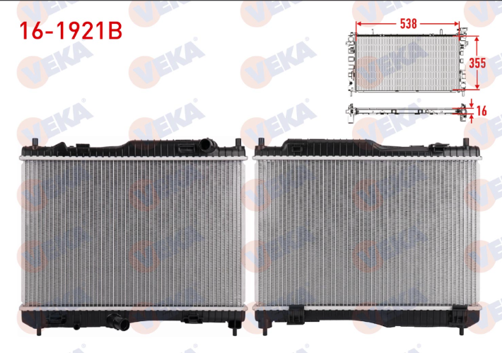 SOĞUTMA VE RADYATÖR SU RADYATORU BRAZING FORD FIESTA VII 1.4 TDCI M-T AC+/- 2012-