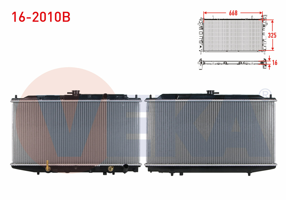 SU RADYATORU BRAZING HONDA CIVIC 1.5 A-T AC +/- 1988-1991