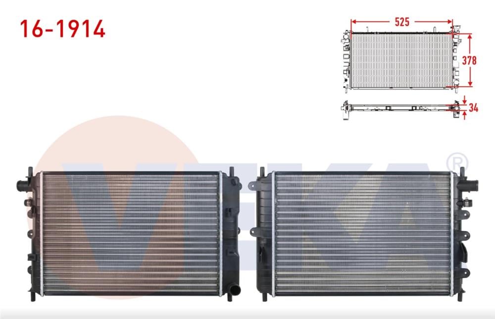 SU RADYATORU MEKANIK FORD ESCORT 1.6 CLX ENJ. M-T 1995-2000	