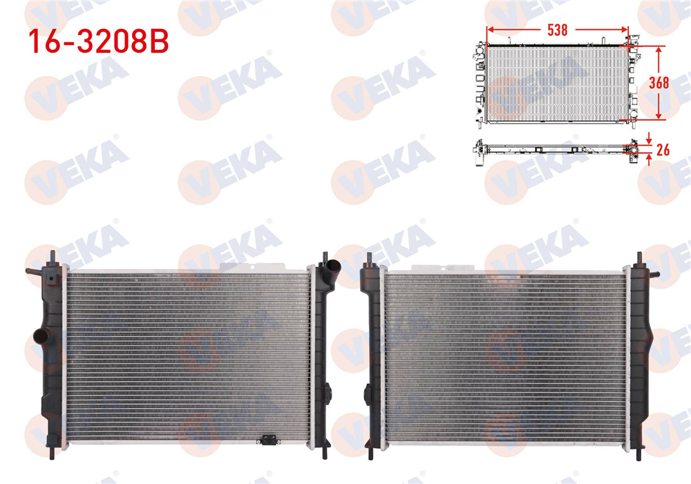 SU RADYATORU MEKANIK OPEL ASTRA F 1.7 D M-T 1991-1998