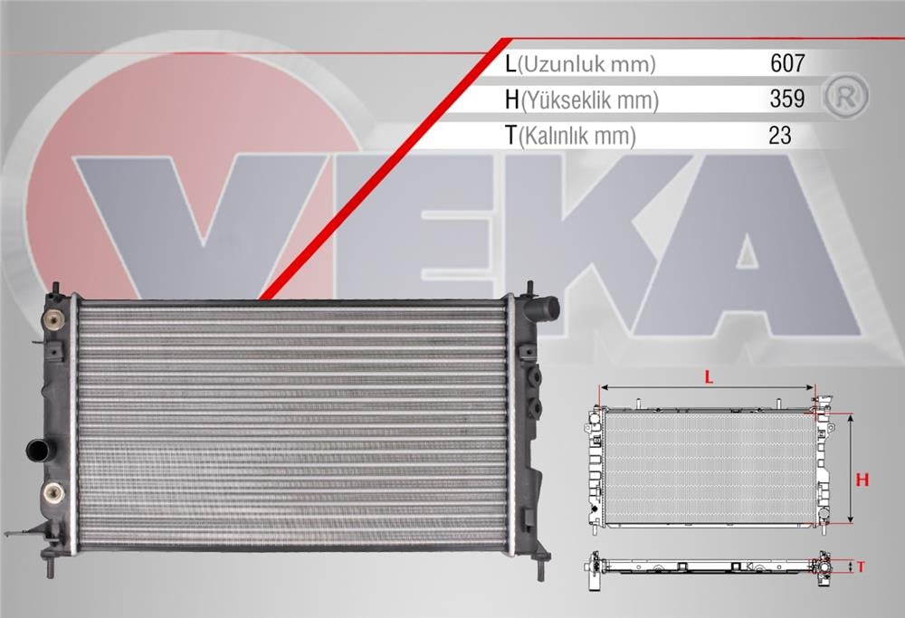 SU RADYATORU MEKANIK OPEL VECTRA B 1.6i A-T 1995-2003	