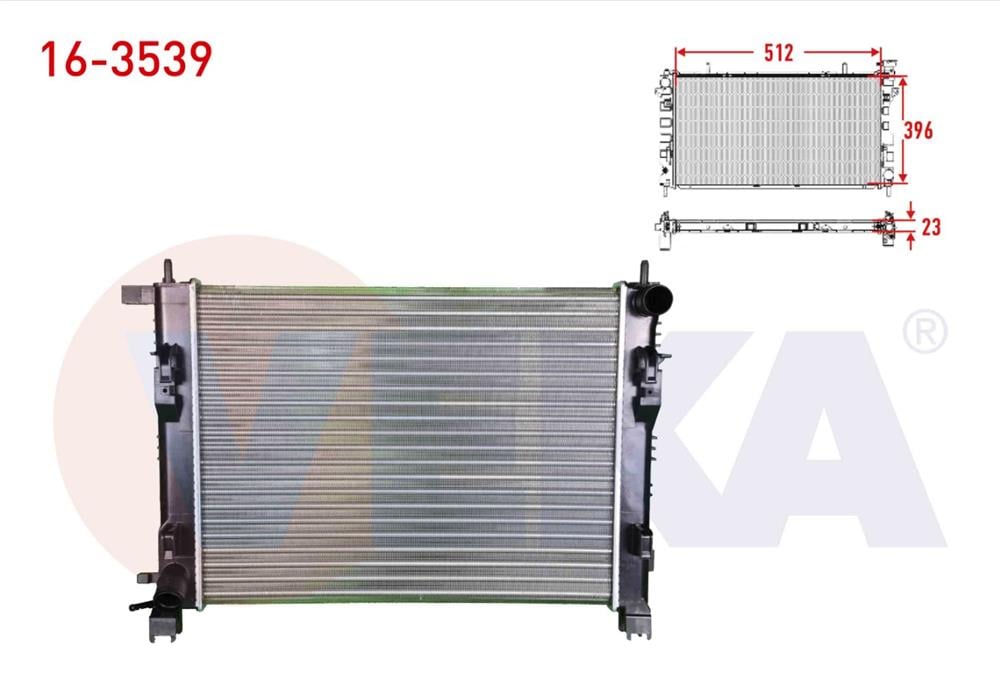 SU RADYATORU MEKANIK RENAULT CLIO IV 1.5 DCI M-T 23mm 2012-	