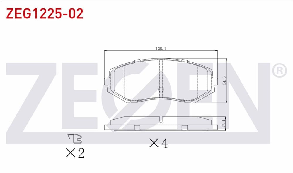 SUZUKİ GRAND VİTARA  06=> ÖN BALATA (ZEGEN)