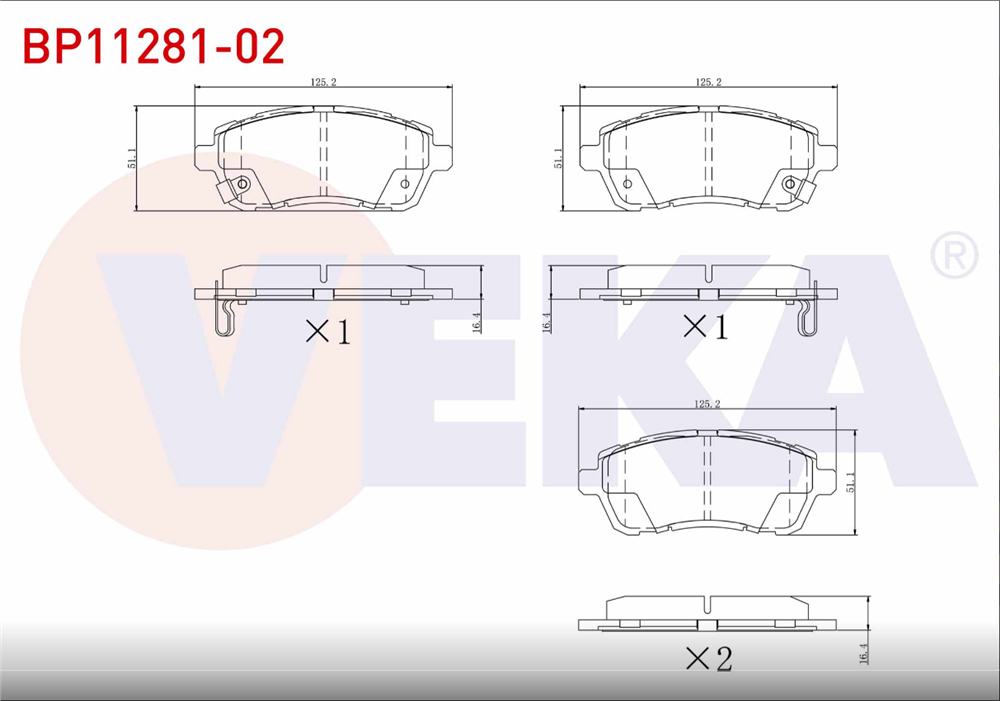 SUZUKİ SWİFT 10- ÖN FREN BALATA (VEKA)