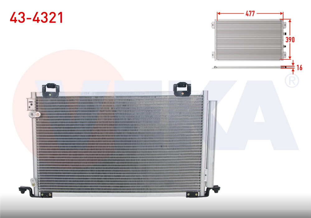 TOYOTA AVENSİS 03-08 KLİMA RADYATÖRÜ 2,0CC 88450-05120 (VEKA)