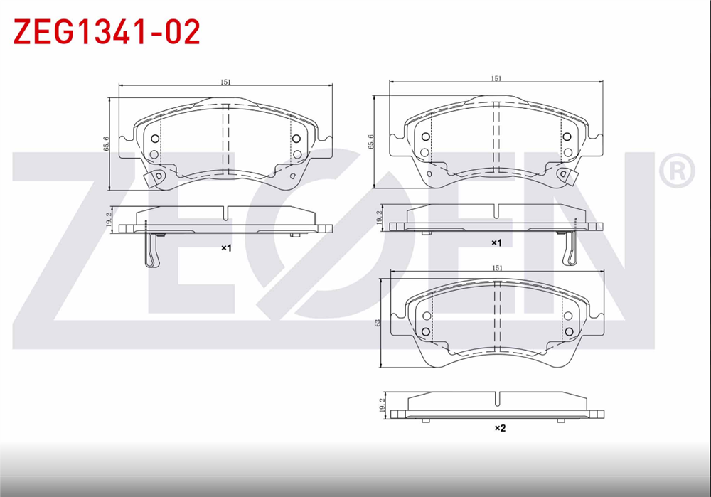 TOYOTA AVENSİS 09=> ÖN FREN BALATASI (ZEGEN)
