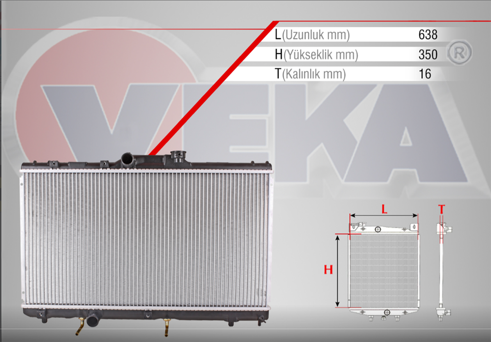 TOYOTA COROLLA 92-98 SU RADYATÖRÜ OTOM.VİTES (VEKA)