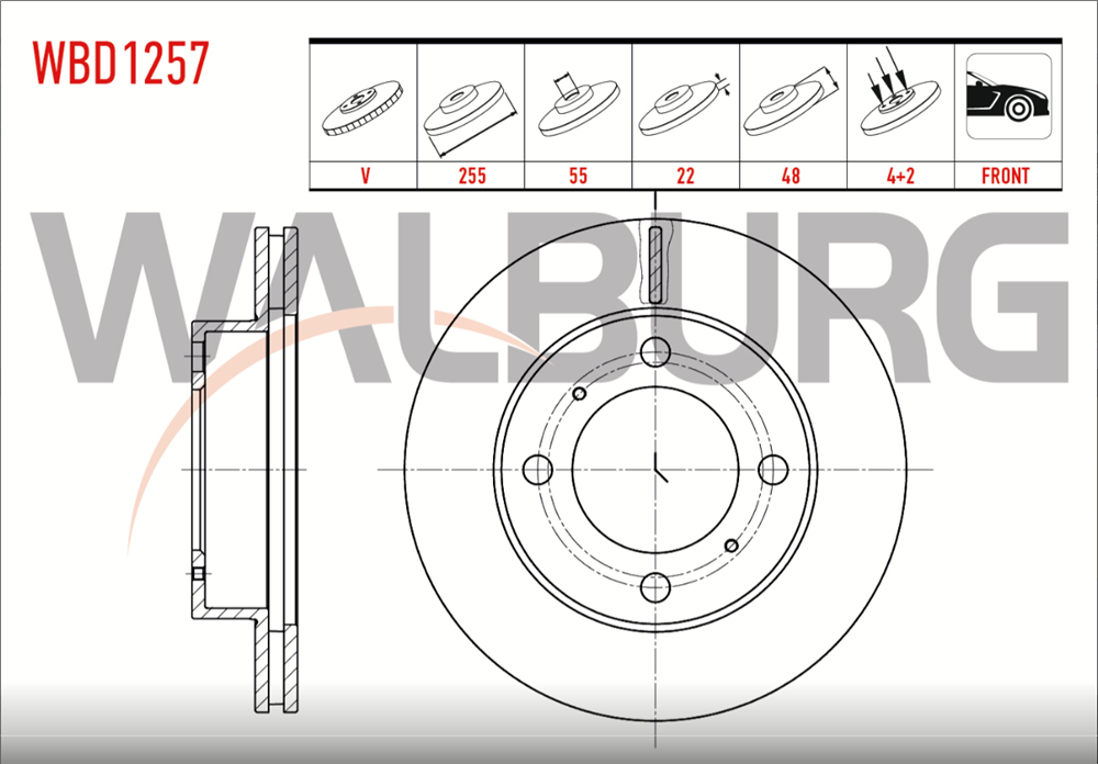 TOYOTA COROLLA ON FREN DISKI 1.3 97-00(VEKA)