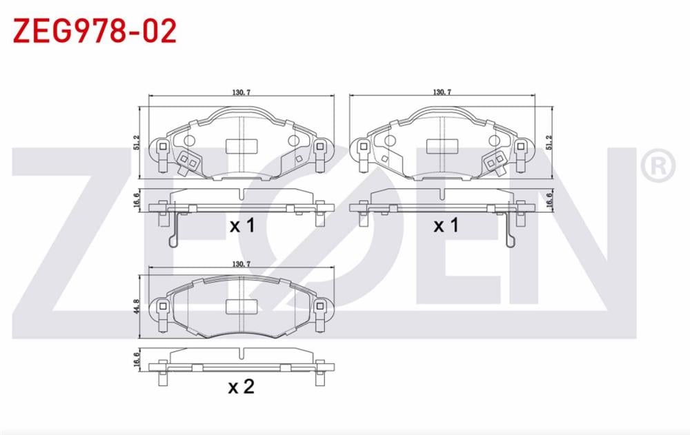 TOYOTA YARİS 99-06 ÖN FREN BALATASI (ZEGEN)
