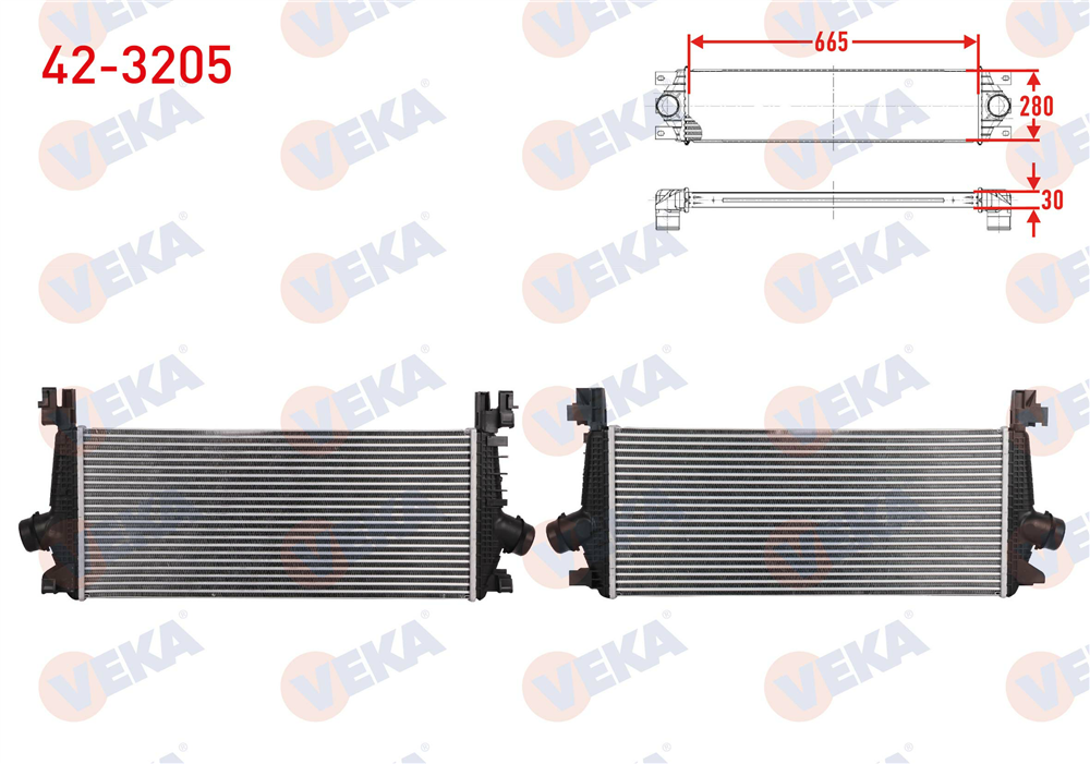 TURBO RADYATORU (INTERCOOLER) OPEL ASTRA J 1.4i 2009-2016