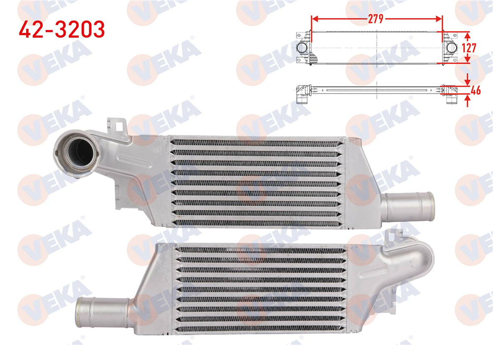 TURBO RADYATORU (INTERCOOLER) OPEL CORSA C 1.3 CDTI 2000-2006