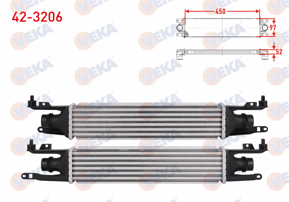 TURBO RADYATORU (INTERCOOLER) OPEL CORSA D 1.3 CDTI 90 HP 2006-2014
