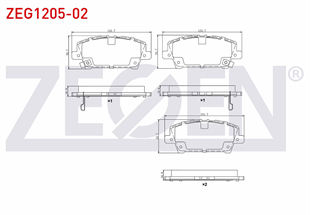 FREN SİSTEMİ HONDA CİVİC VII 91-05 ÖN FREN BALATASI