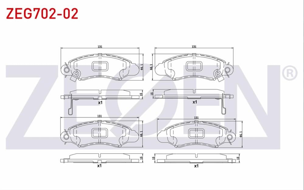   SUZUKI SWIFT 89-04 ÖN FREN BALATASI (ZEGEN)