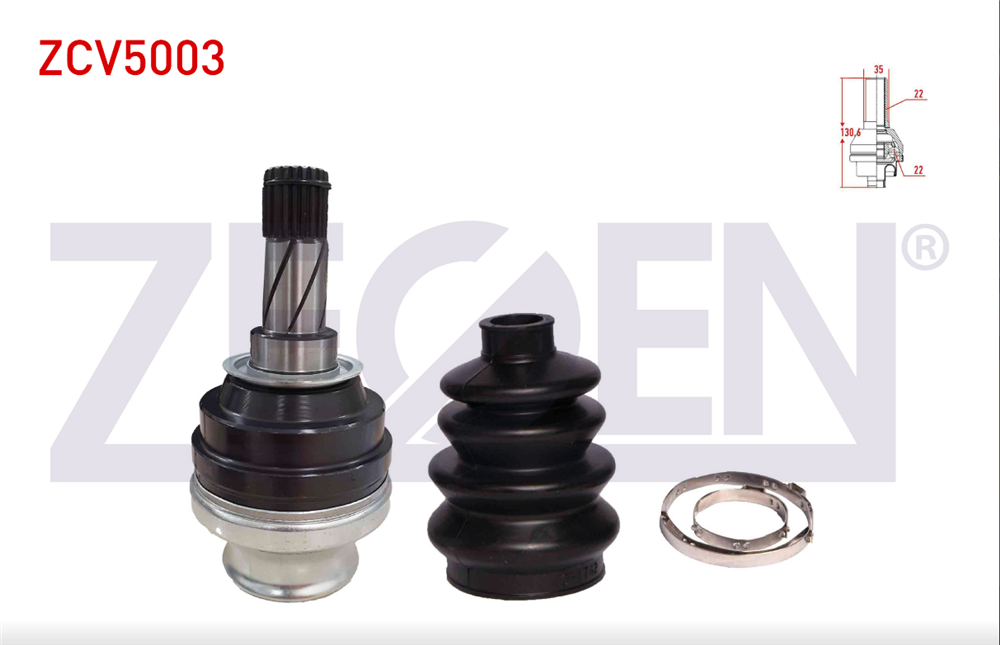 AKS KAFASI SOL-SAG ON IC OPEL VECTRA A 1.4 22X22X35 UZUNLUK 130,6 mm 1988-1995 