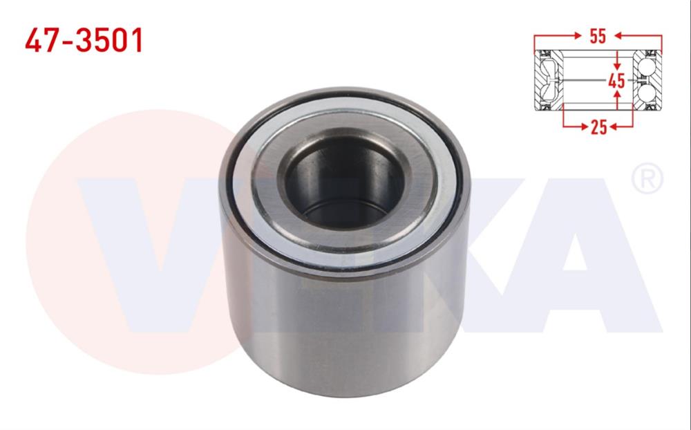 ARKA TEKERLEK RULMANI SOL-SAG 25X55X45 RENAULT CLIO III  1.4i 16v -  2005-2012 