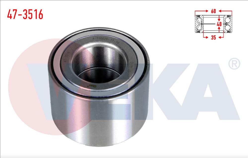 ARKA TEKERLEK RULMANI SOL-SAG 35X68X48  OPEL VIVARO   - 2.5 DTI 2002-2014