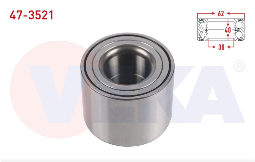 ARKA TEKERLEK RULMANI SOL-SAG KAMPANALI FREN 30X62X48 307 04-07/