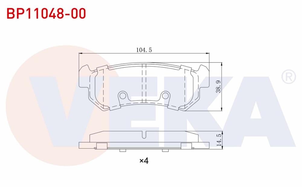 FREN BALATA ARKA CHEVROLET  LACETTI (J200) 1.6i 2006-2012