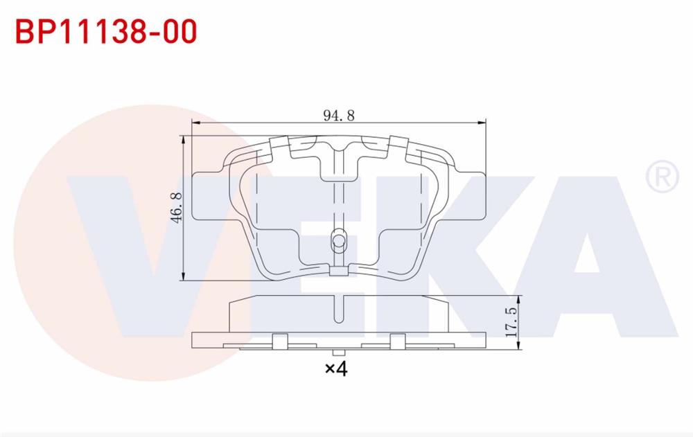 FREN BALATA ARKA  CITROEN C4 1.6 HDI 2004-2009