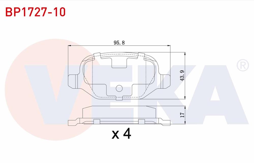 FREN BALATA ARKA FIAT LINEA   2007-