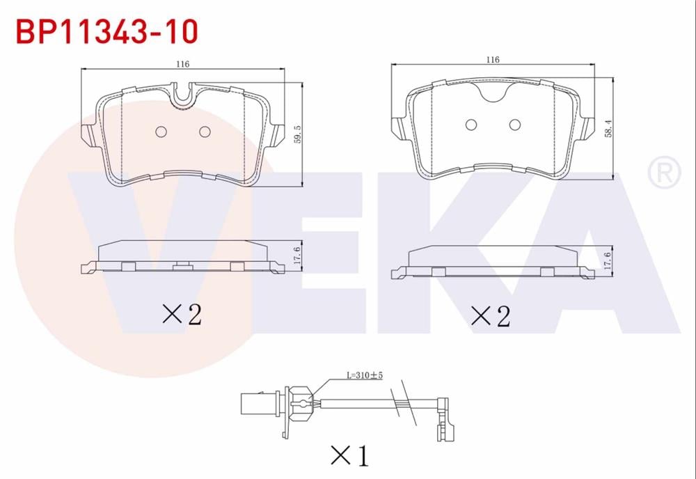 FREN BALATA ARKA FISLI AUDI  A7 (4GA) 2.8 FSI 2010-/ 3.0 TDI 2010-