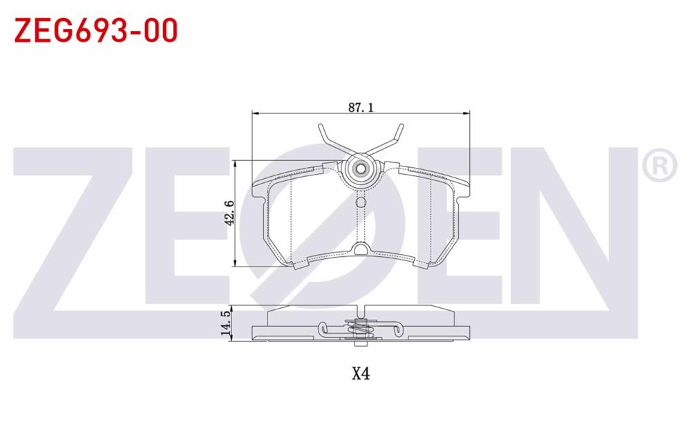 FREN BALATA ARKA FORD FOCUS I 1.6i 16v/ 1.8i 16v/1.8 TDCI /2.0i 16v / 1.6 TDCI /1.4i 16v 1998-2004