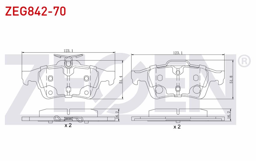 FREN BALATA ARKA FORD FOCUS III 1.6i 2011-2015