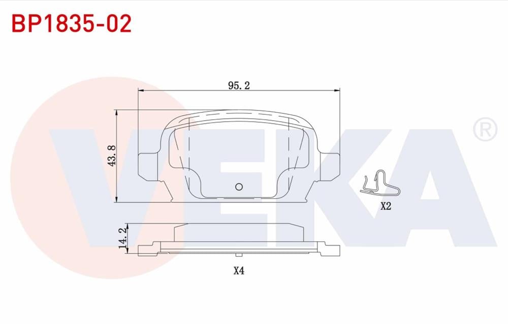 FREN BALATA ARKA IKAZLI OPEL  COMBO C 1.7 CDTI 2001-2006