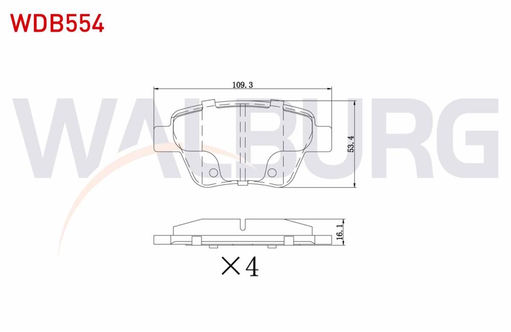 FREN BALATA ARKA JETTA IV 1.4 TSI 2011-