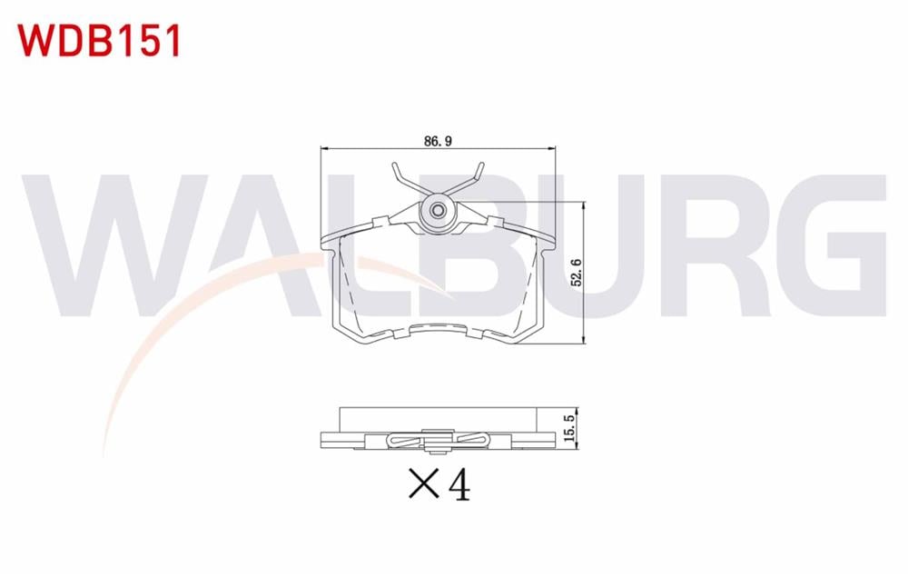 FREN BALATA ARKA MEGANE II 1.5 DCI 2002-2008
