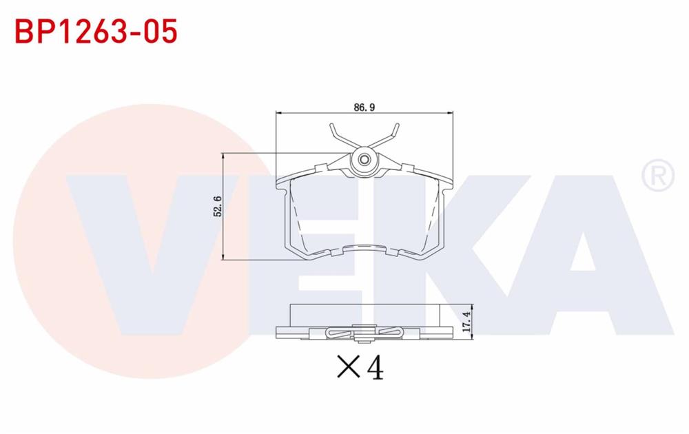 FREN BALATA ARKA MEGANE IV 1.5 DCI 2016-