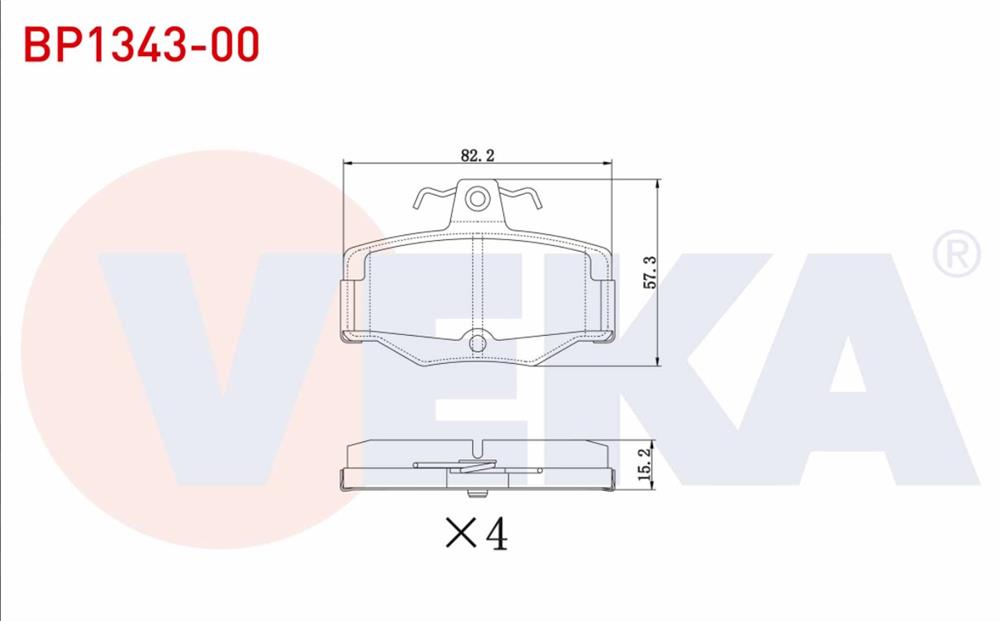 FREN BALATA ARKA NISSAN  PRIMERA (P12) 2.0i 16v 2002-