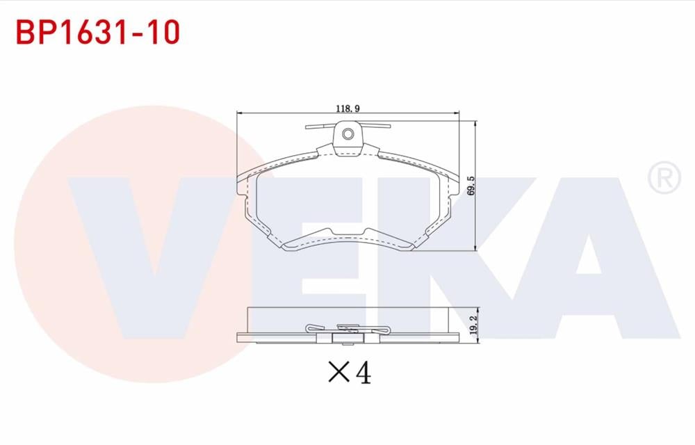 FREN BALATA ON  AUDI A4  1994-2001