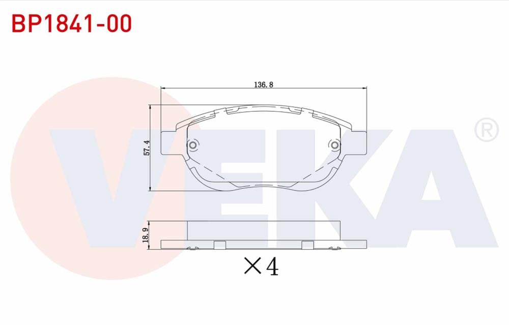 FREN BALATA ON  CITROEN C4  2004-2009