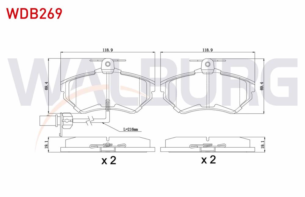 FREN BALATA ON FISLI  A4 1.9 TDI 2004-2008