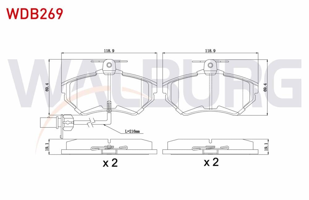 FREN BALATA ON FISLI  A4 2.0 TFSI 2004-2008
